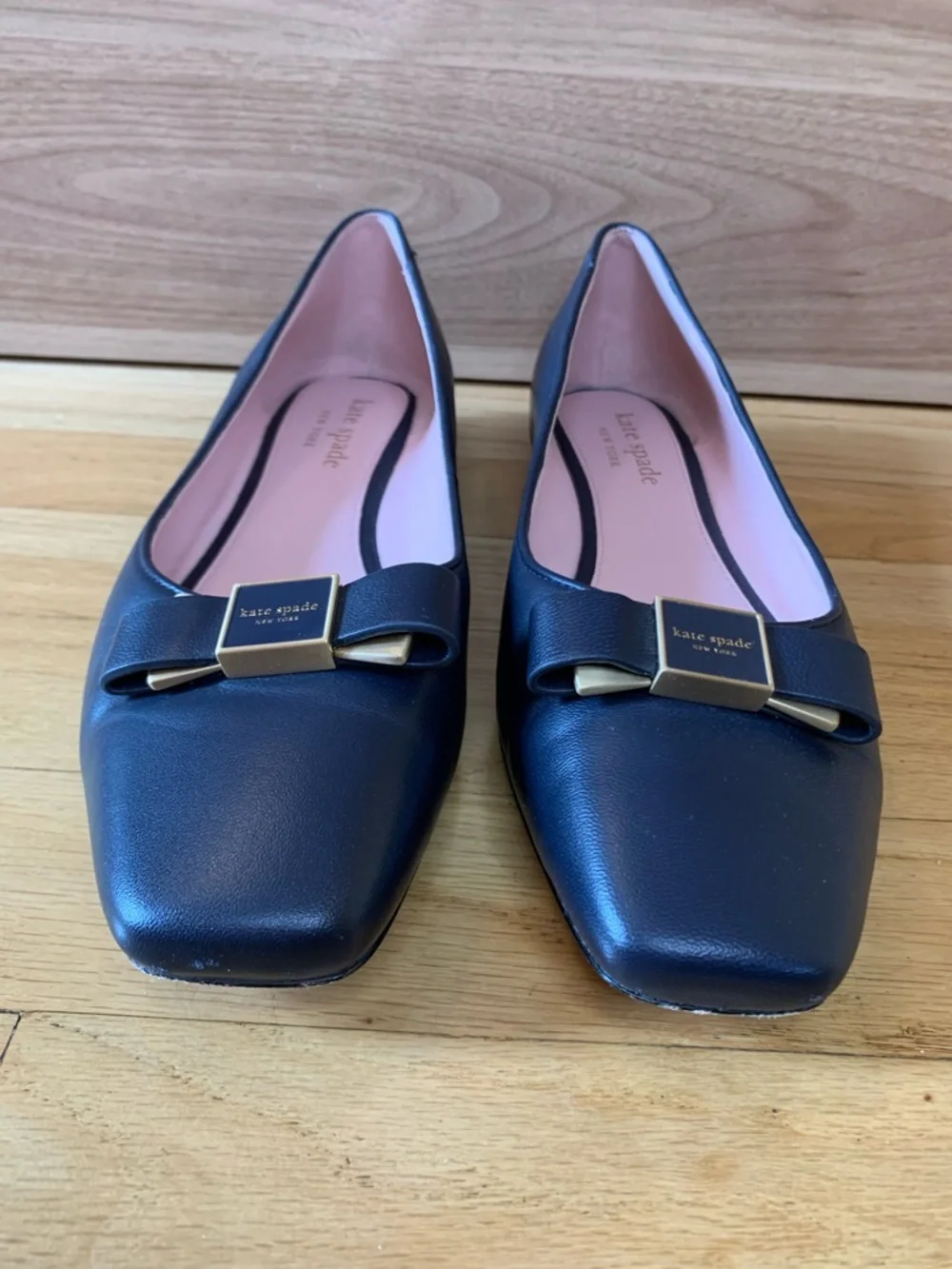 Kate Spade New York Bowdie Ballet Flats in Navy Blue - Size 8